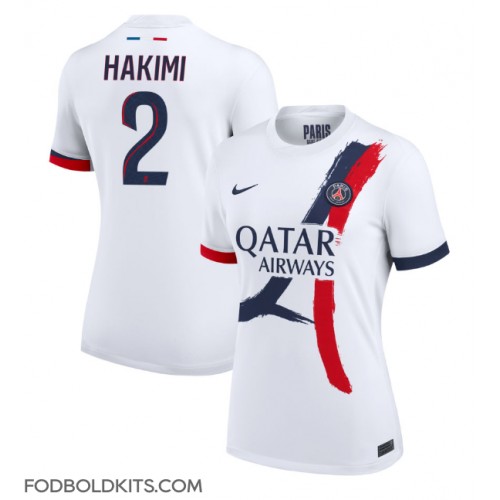 Paris Saint-Germain Achraf Hakimi #2 Udebanetrøje Dame 2024-25 Kortærmet